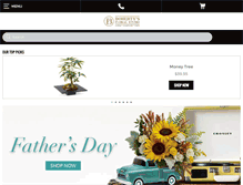 Tablet Screenshot of dohertysflowers.com